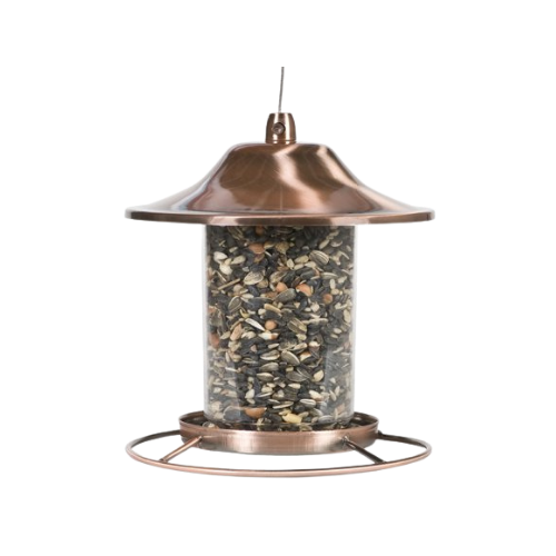 Perky Pet Copper Panorama Bird Feeder
