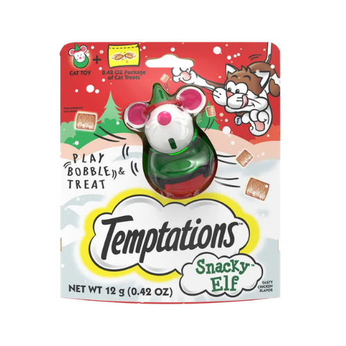 Whiskas Temptations Holiday Snacky Elf Cat Toy & Treats