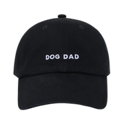 Hatphile Embroidered Dog Dad Black Hat