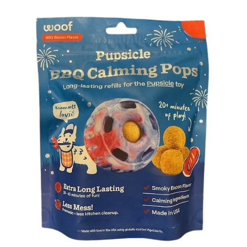Woof BBQ Calming Pops Pupsicle Refills Lickable Dog Treats