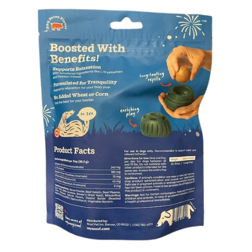 Woof BBQ Calming Pops Pupsicle Refills Lickable Dog Treats