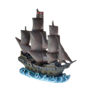 Penn-plax Disney Pirates Of the Caribbean Black Pearl Ship Fish Ornament