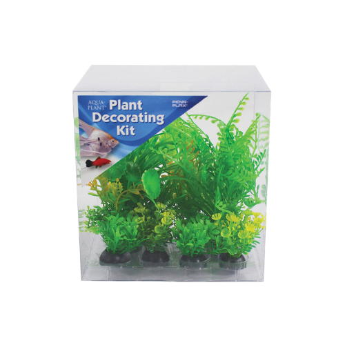 Penn-plax Green Deco Fish Ornament 6 pk