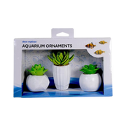 Penn-plax Succulent Aquarium Kit Fish Ornament 3 pk