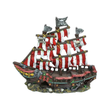 Penn-plax Striped Pirate Ship Fish Ornament Small