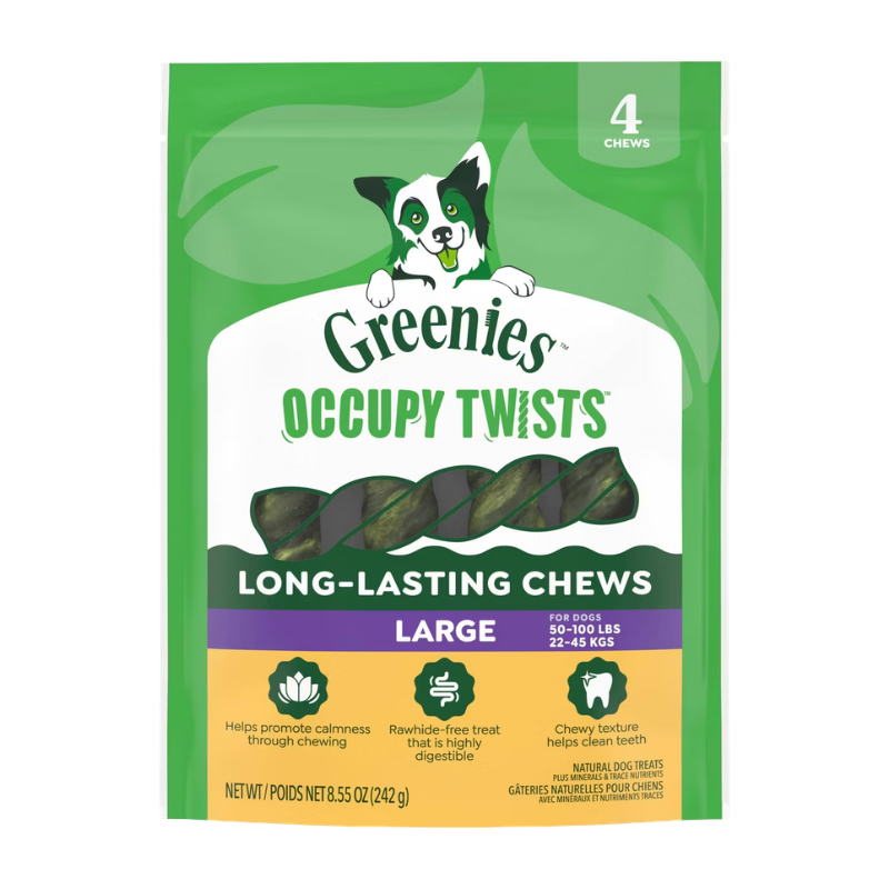 Greenies Occupy Twists Natural Long-Lasting Chews Dog Treats