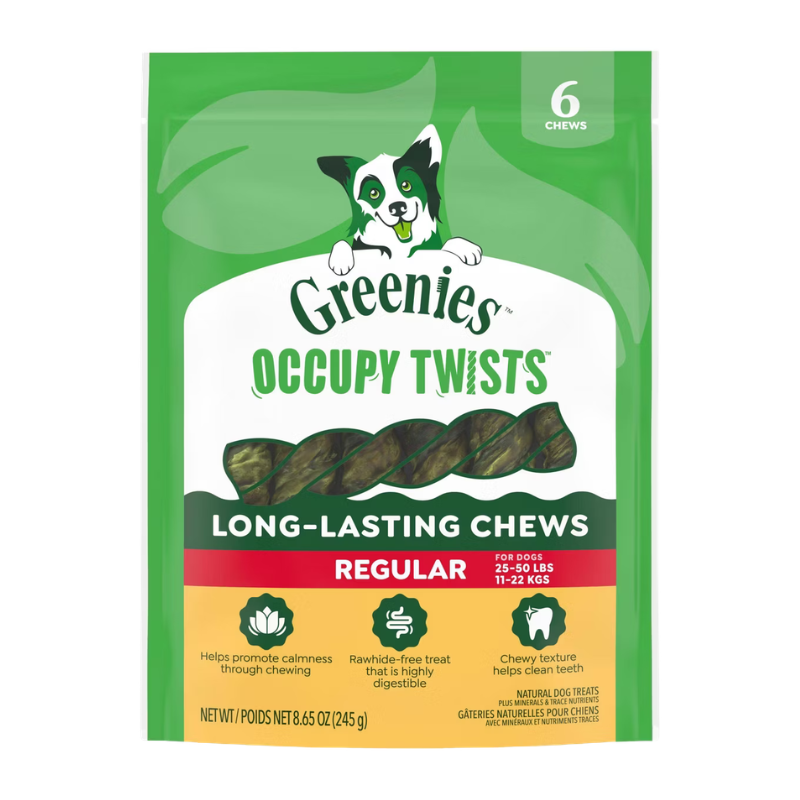 Greenies Occupy Twists Natural Long-Lasting Chews Dog Treats