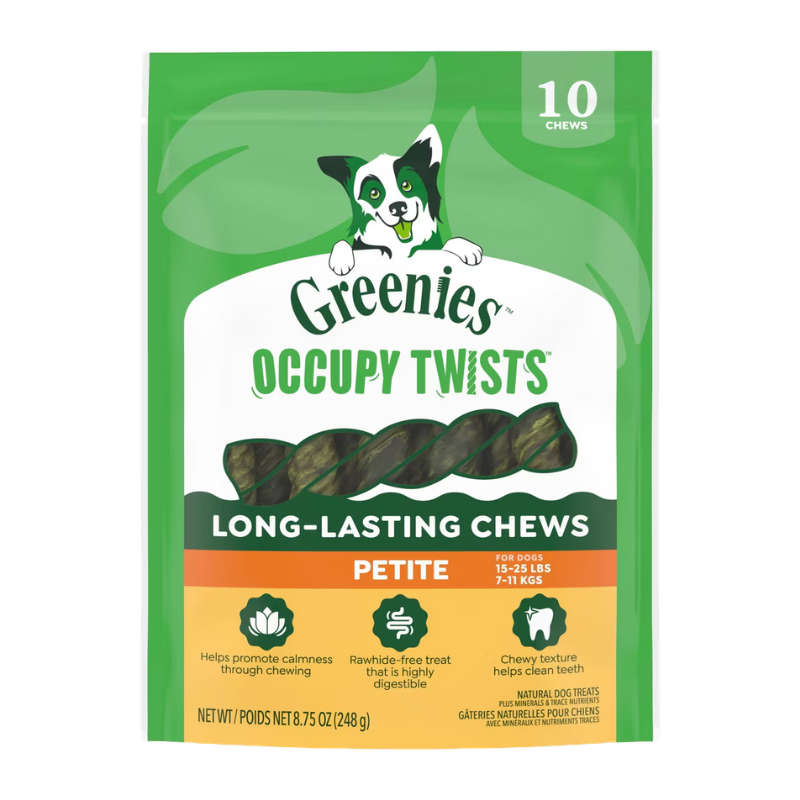 Greenies Occupy Twists Natural Long-Lasting Chews Dog Treats