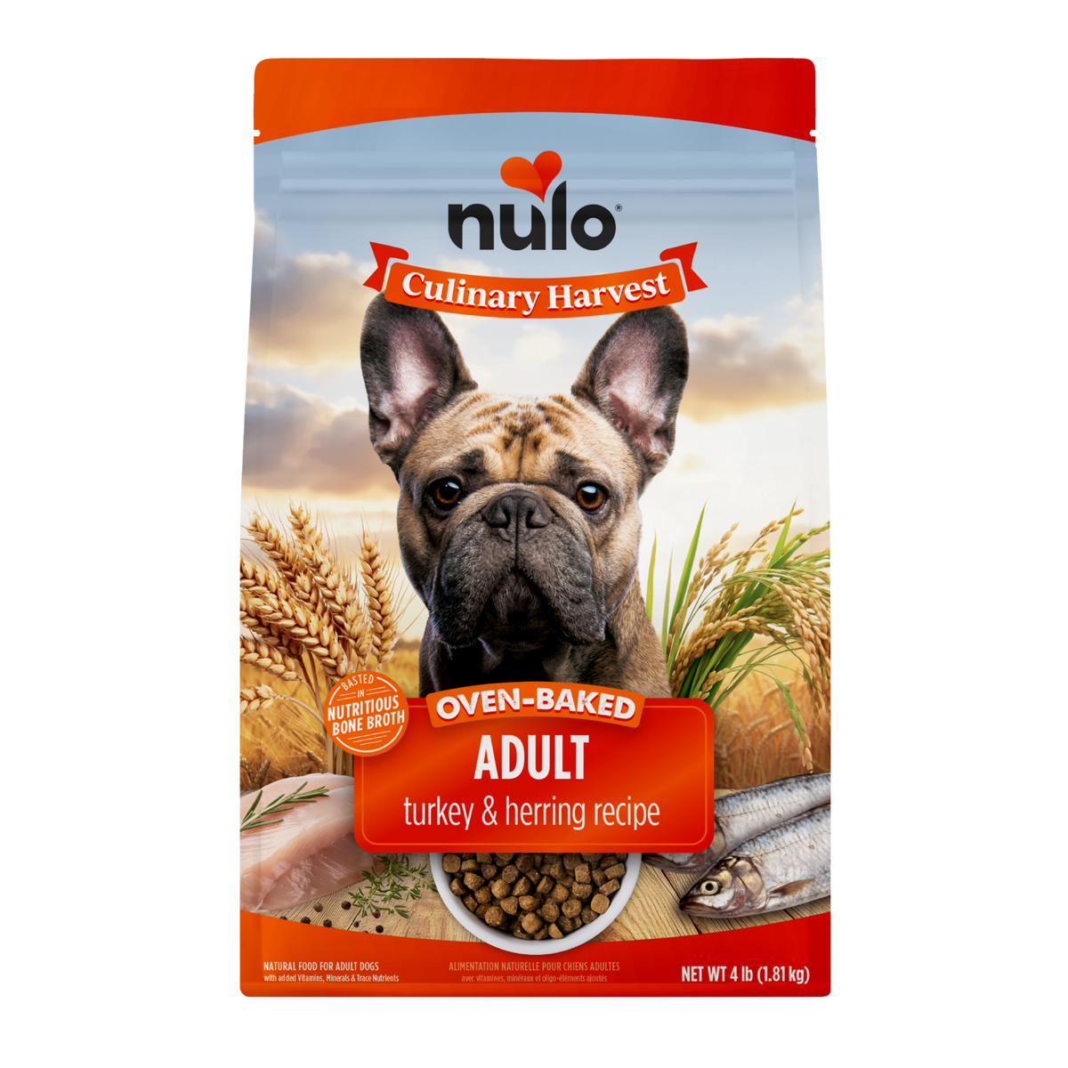 Nulo Culinary Harvest Oven-Baked Turkey & Herring Recipe for Adult Dogs