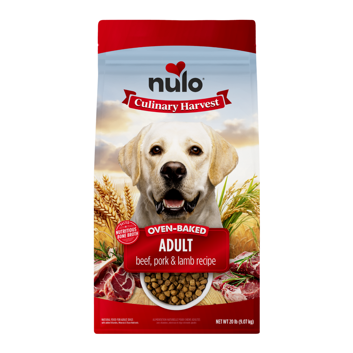 Nulo Culinary Harvest Oven-Baked Beef, Pork & Lamb Recipe for Adult Dogs