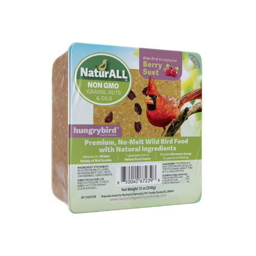 Hungrybird Berry NaturALL Non-GMO Suet Cake