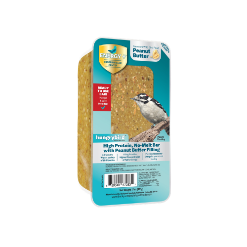 Hungrybird Peanut Butter Energy Plus Protein Filled Suet Bar
