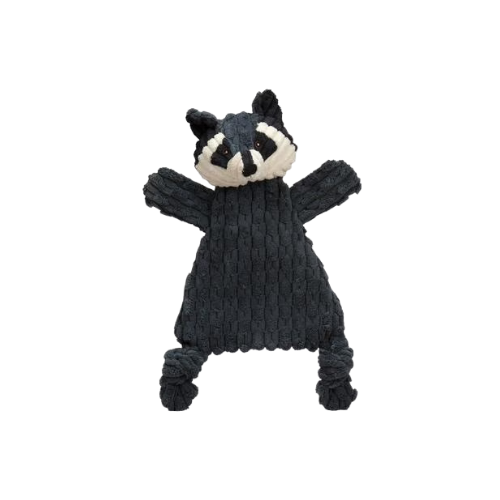 Hugglehounds Reggie Raccoon HuggleFlatties Tough Plush Dog Toy