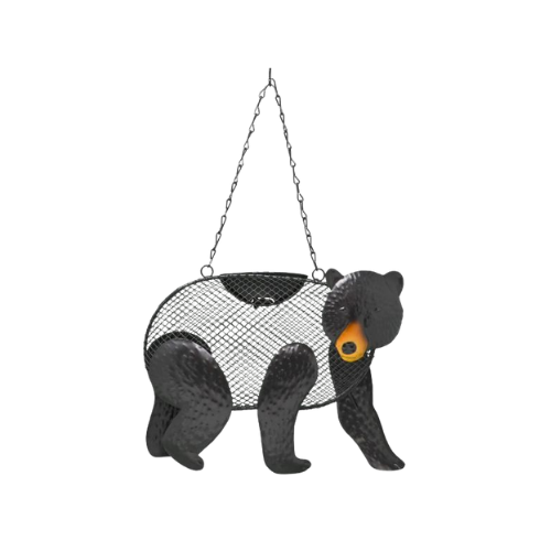 Songbird Essentials Black Bear Mesh Bird Feeder