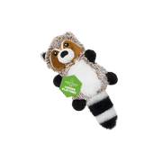 Playology Sweet Potato Scented Raccoon Plush Dog Toy Small Dog