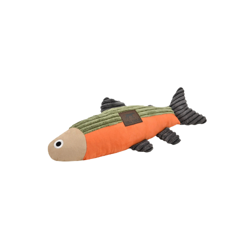 Tall Tails Fish with Squeaker Plush Dog Toy 12 in