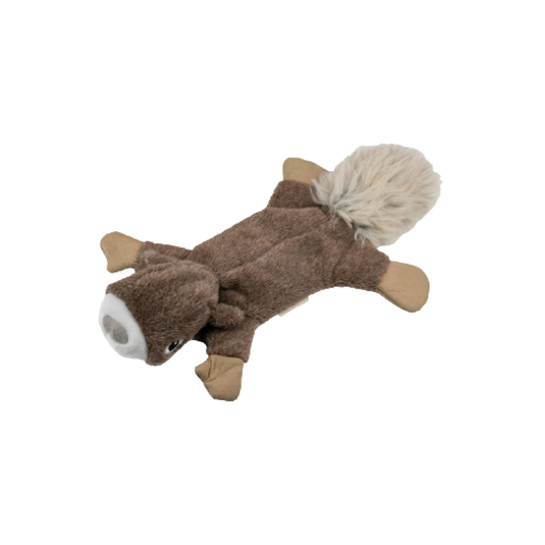 Tall Tails Stuffless Squirrel with Squeaker Dog Toy 16 in