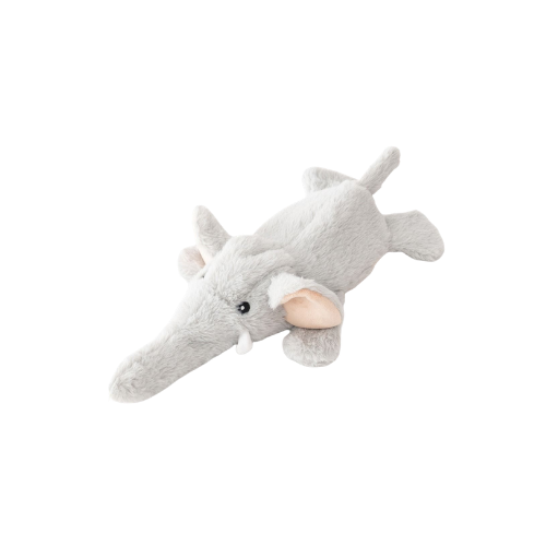 Tall Tails Stuffless Elephant with Squeaker Dog Toy 16 in