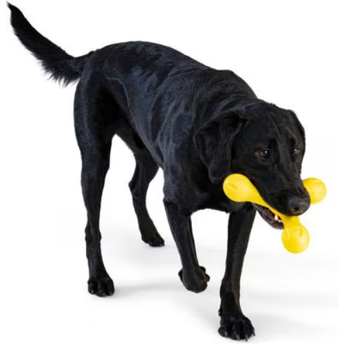 West Paw Skamp Yellow Tough Dog Chew Toy Large