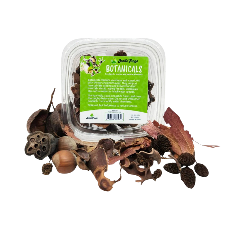 Josh's Frogs Botanicals Seed Pods, Leaves & Natural Elements for Vivariums and Aquariums 