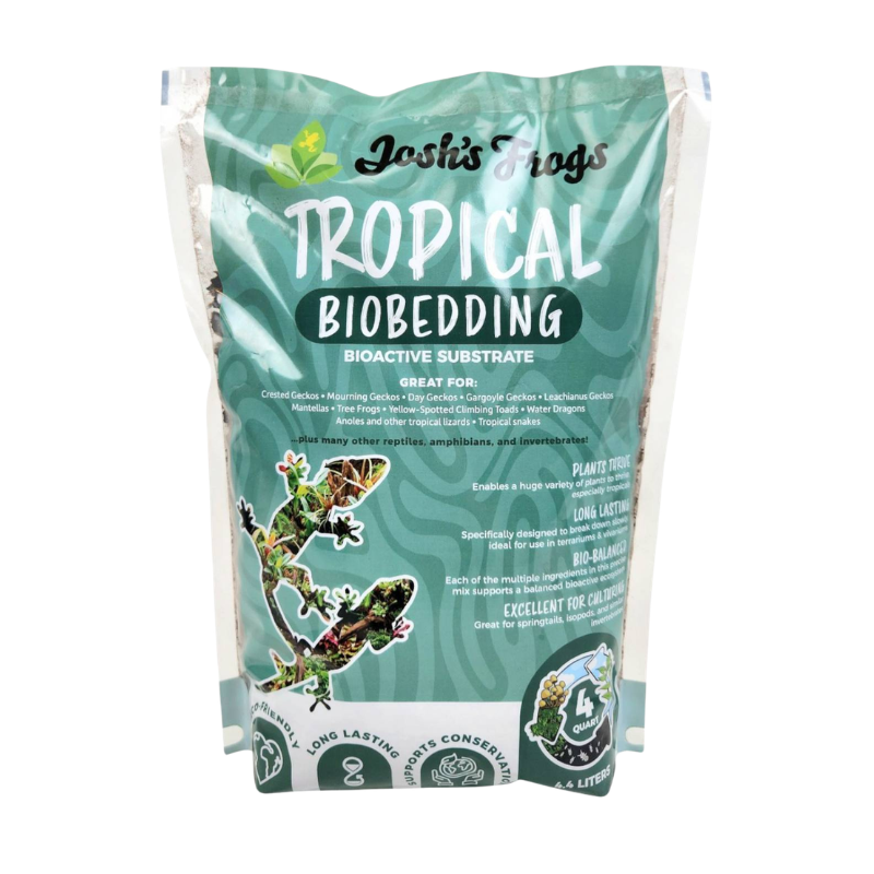 Josh's Frogs Tropical BioBedding Bioactive Reptile Substrate 4 qt