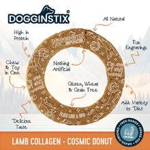 Dogginstix Lamb Collagen Cosmic Donut Dog Chew