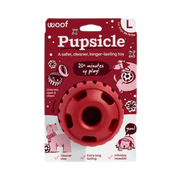 Woof Holiday Jolly Red Pupsicle Treat Dispensing Dog Toy