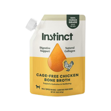 instinct human grade cage free chicken bone broth wet dog food topper