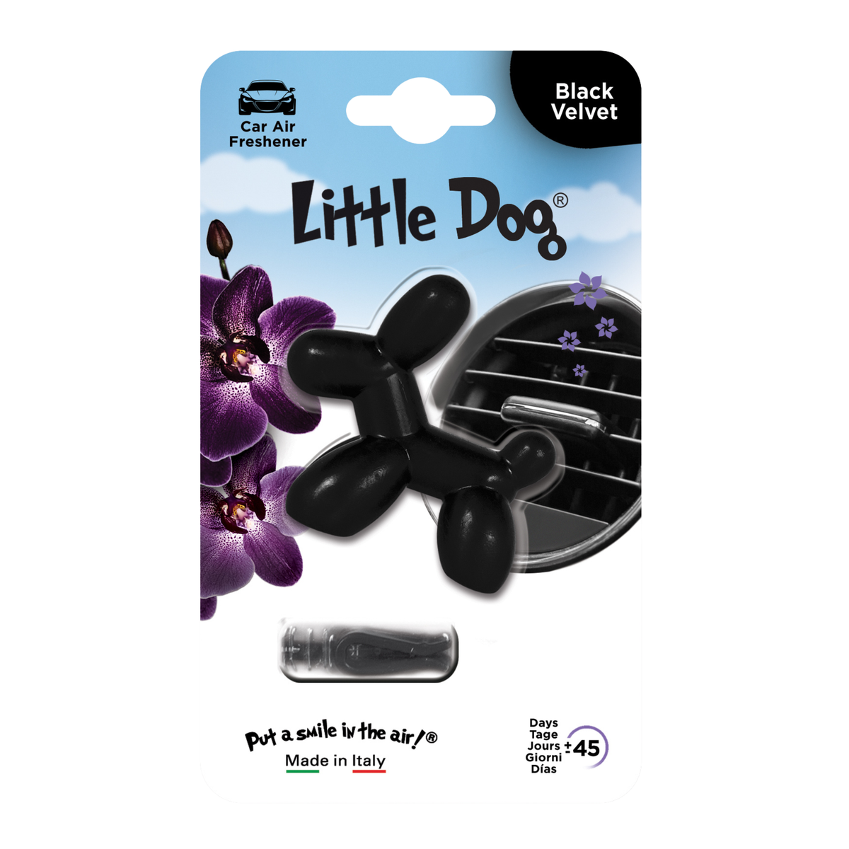 Drive Int Little Pup Black Velvet Car Air Freshener