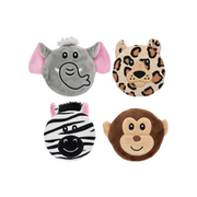Multipet Minipet Safari Subwoofers Dog Toy, Assorted 3.5 in