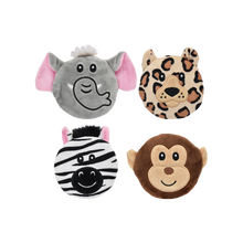 Multipet Minipet Safari Subwoofers Dog Toy, Assorted 3.5 in