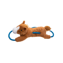 Growl Haystackerz Hayride Horse Rope and Plush Dog Toy