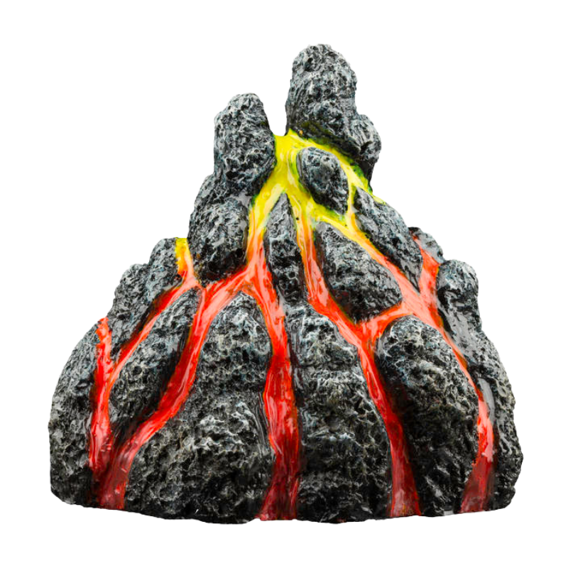 Tetra GloFish Volcano Aquarium Ornament
