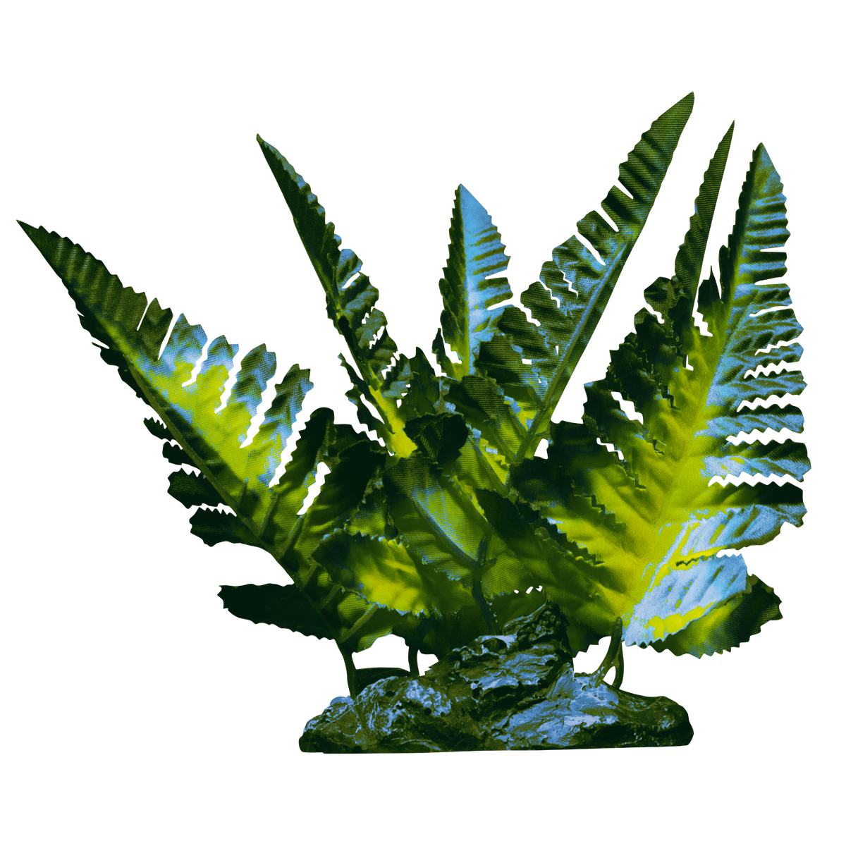 Tetra GloFish Yellow Fern Aquarium Plant