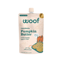 Woof Pumpkin Butter Lick Wells Dog Supplement 12 oz