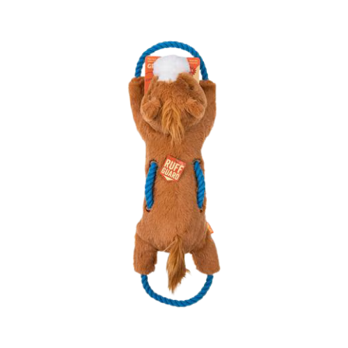 Growl Haystackerz Hayride Horse Rope and Plush Dog Toy