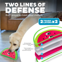 Outward Hound Tough Skinz Durable Watermelon Dog Toy with Two Tough Layers Medium