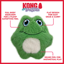 Kong Snuzzles Frog Plush Dog Toy XS