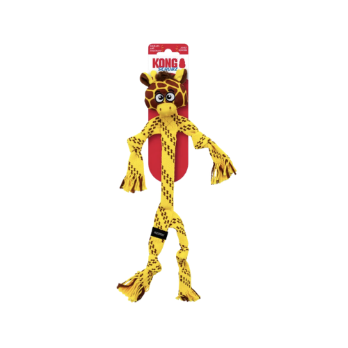 Kong Scrubz Safari Giraffe Dog Toy Medium Dog
