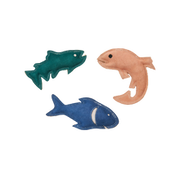 Spot Dura-Fuse Fish Leather Dog Toy, Assorted 7 in