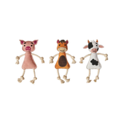 Spot Dura-Fuse Barnyard Animal Leather Dog Toy, Assorted 14 in