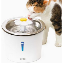 Catit Flower Stainless Steel Cat Water Fountain, 100 oz 