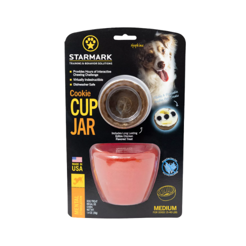 Starmark Everlasting Cookie Cup Jar Dog Toy Medium Dog