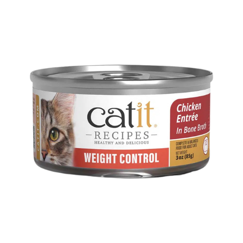 Catit Weight Control Chicken Entrée in Bone Broth Wet Food for Adult Cats
