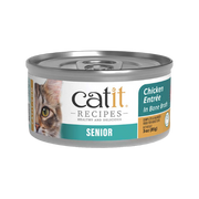 Catit Chicken Entrée in Bone Broth Wet Food for Senior Cats
