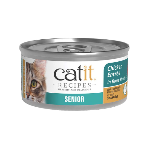 Catit Chicken Entrée in Bone Broth Wet Food for Senior Cats