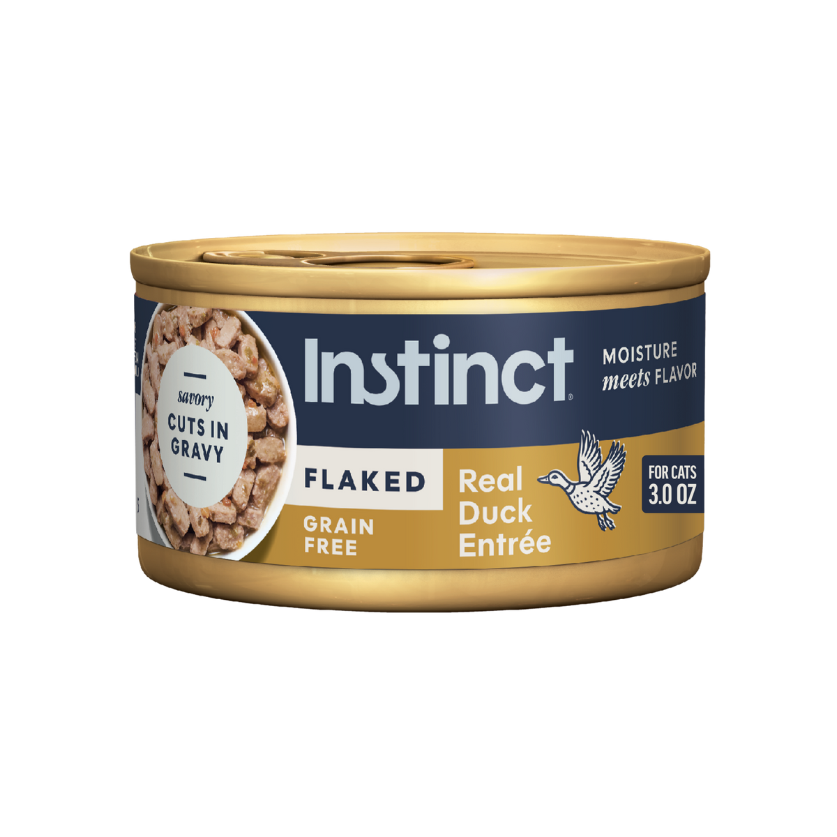 Instinct Flaked Duck Entrée in Savory Gravy Wet Cat Food