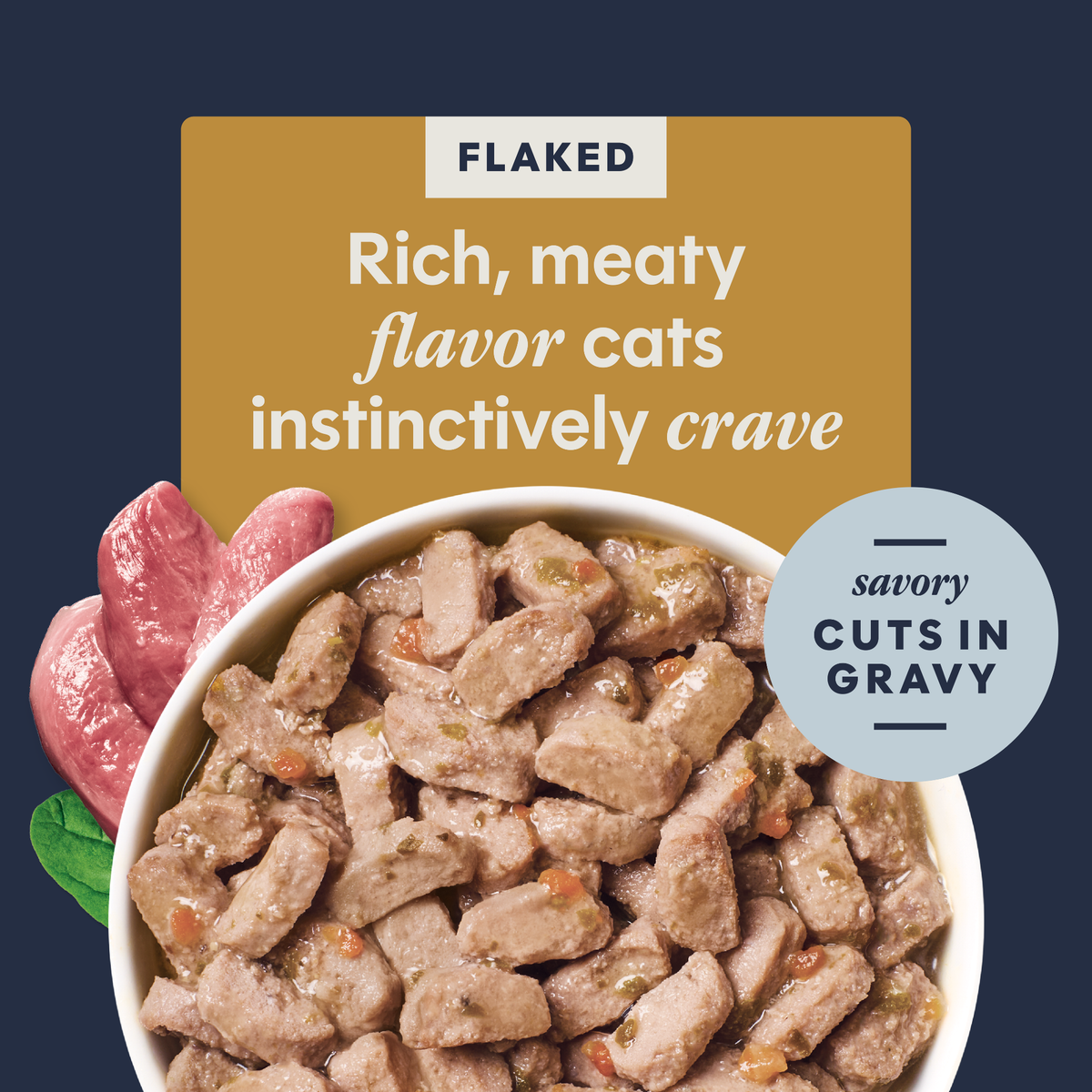 Instinct Flaked Duck Entrée in Savory Gravy Wet Cat Food