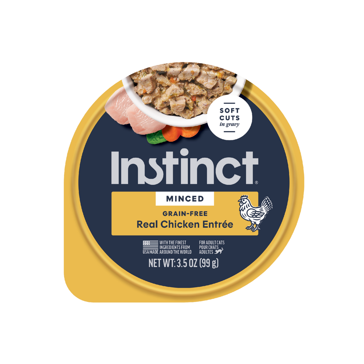 Instinct Minced Real Chicken Recipe in Savory Gravy Wet Cat Food