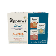 Applaws Senior Selection Mousse Natural Wet Cat Food Variety Pack 2.47 oz/Case of 12